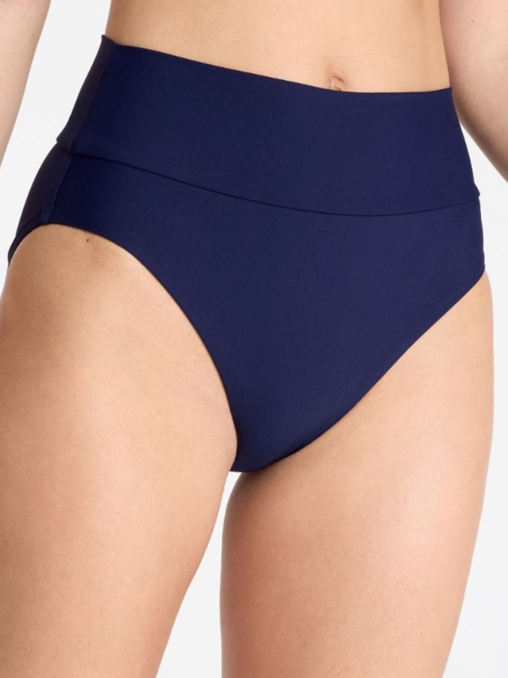 NWT CALIA High-Waist Navy Bikini Bottoms - Women Swim Opulent Blue - Navy